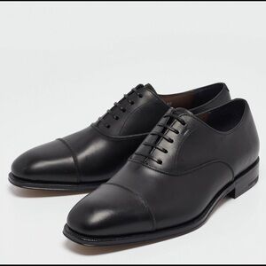 Salvatore Ferragamo Geoffrey Black Oxford Dress Shoes